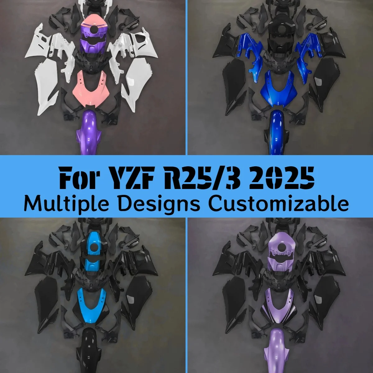 For YAMAHA YZFR3 R25 2025 Fairing Kit YZFR25 R3 25 Accessories Custom Motorcycle Aftermarket Fairings
For YAMAHA YZFR3 R25 2025 Fairing Kit YZFR25 R3 25 Accessories Custom Motorcycle Aftermarket Fairings