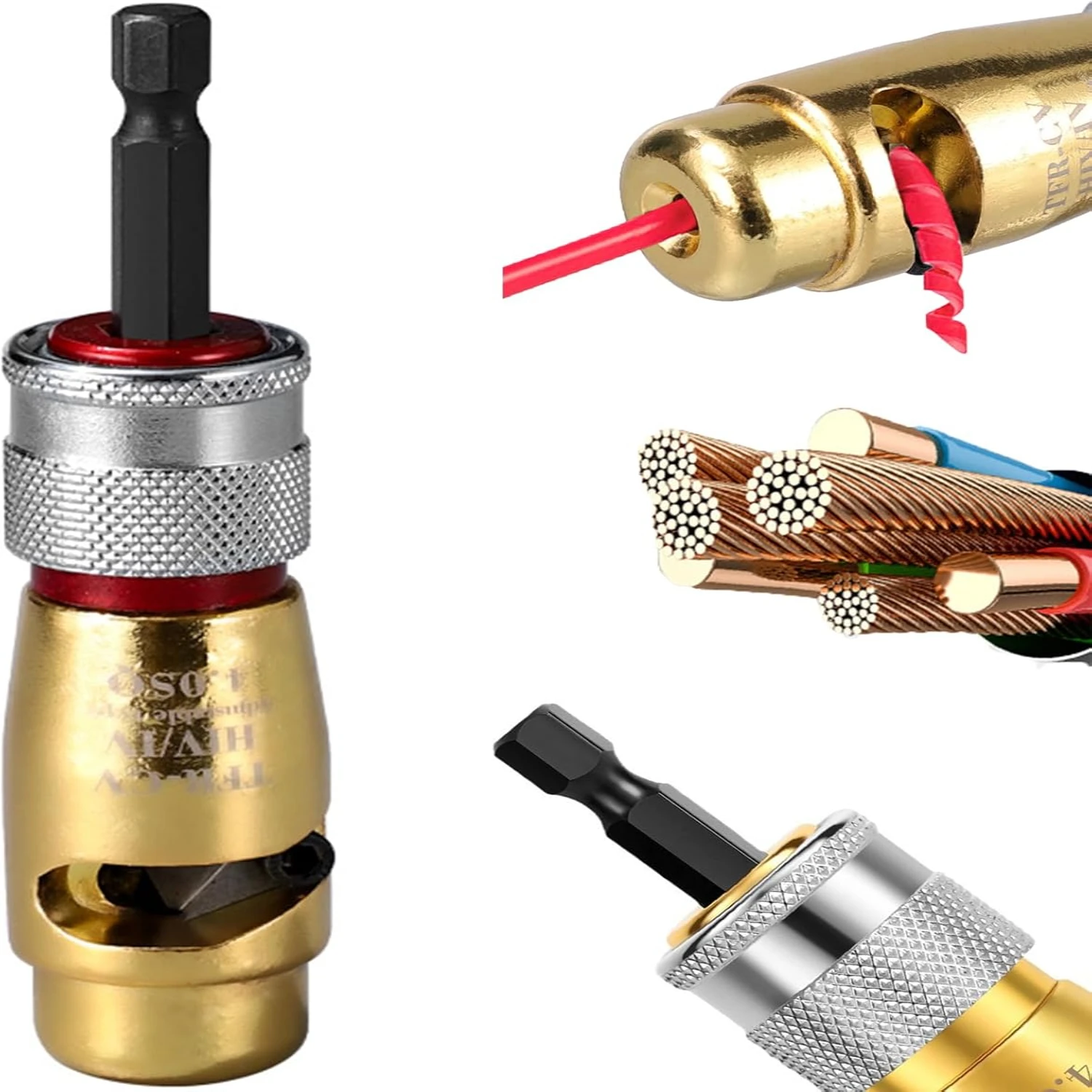 Drill Cable Stripper for 2.5/4/6 Square Cable, Electrical Wire Stripper for Drill, Drill Wire Stripper and Twister
Drill Cable Stripper for 2.5/4/6 Square Cable, Electrical Wire Stripper for Drill, Drill Wire Stripper and Twister