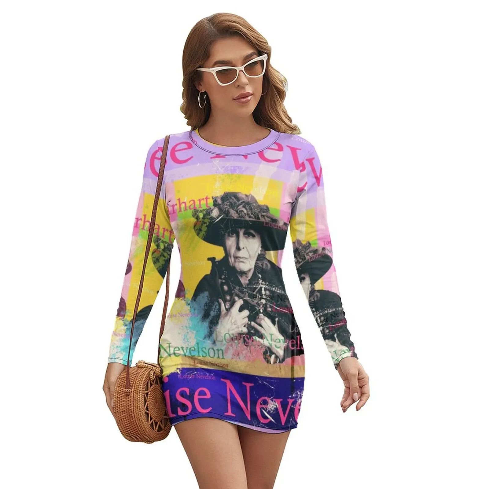 beautiful Louise Nevelson portrait, well-known artist Long-sleeved Dress party dresses woman dress women elegant luxury
beautiful Louise Nevelson portrait, well-known artist Long-sleeved Dress party dresses woman dress women elegant luxury