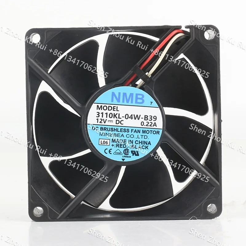 80X80X25MM New NMB DC 12V 0.22A AC EC 8025 chassis Dual ball bearing mute 8CM three-wire 3110KL-04W-B39 cooling fan
80X80X25MM New NMB DC 12V 0.22A AC EC 8025 chassis Dual ball bearing mute 8CM three-wire 3110KL-04W-B39 cooling fan