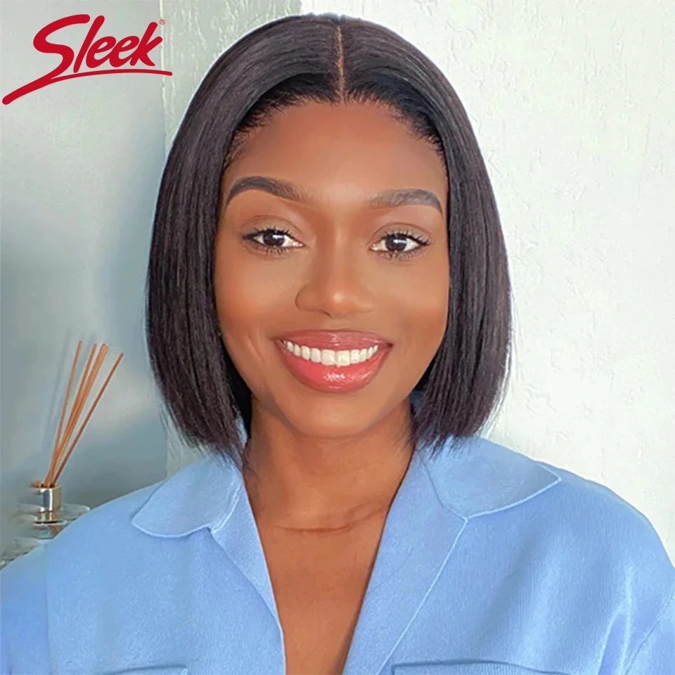 Sleek U Part Wig Straight Bob Human Hair Wigs For Women Short Brazilian Remy Hair 100% Real Human Hair Natural Black V Part Wigs
Sleek U Part Wig Straight Bob Human Hair Wigs For Women Short Brazilian Remy Hair 100% Real Human Hair Natural Black V Part Wigs