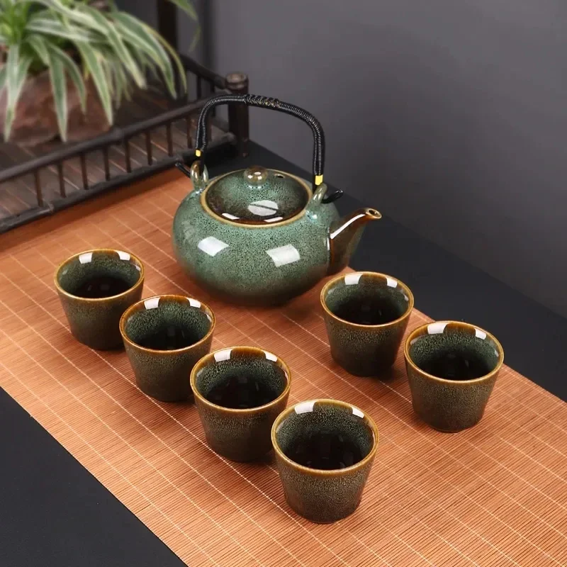 700ML Ceramic Teapot Home Handle Pot Tea Room Accessories Kiln Change Tea Pot For Brewing In Mug Beauty Health
700ML Ceramic Teapot Home Handle Pot Tea Room Accessories Kiln Change Tea Pot For Brewing In Mug Beauty Health