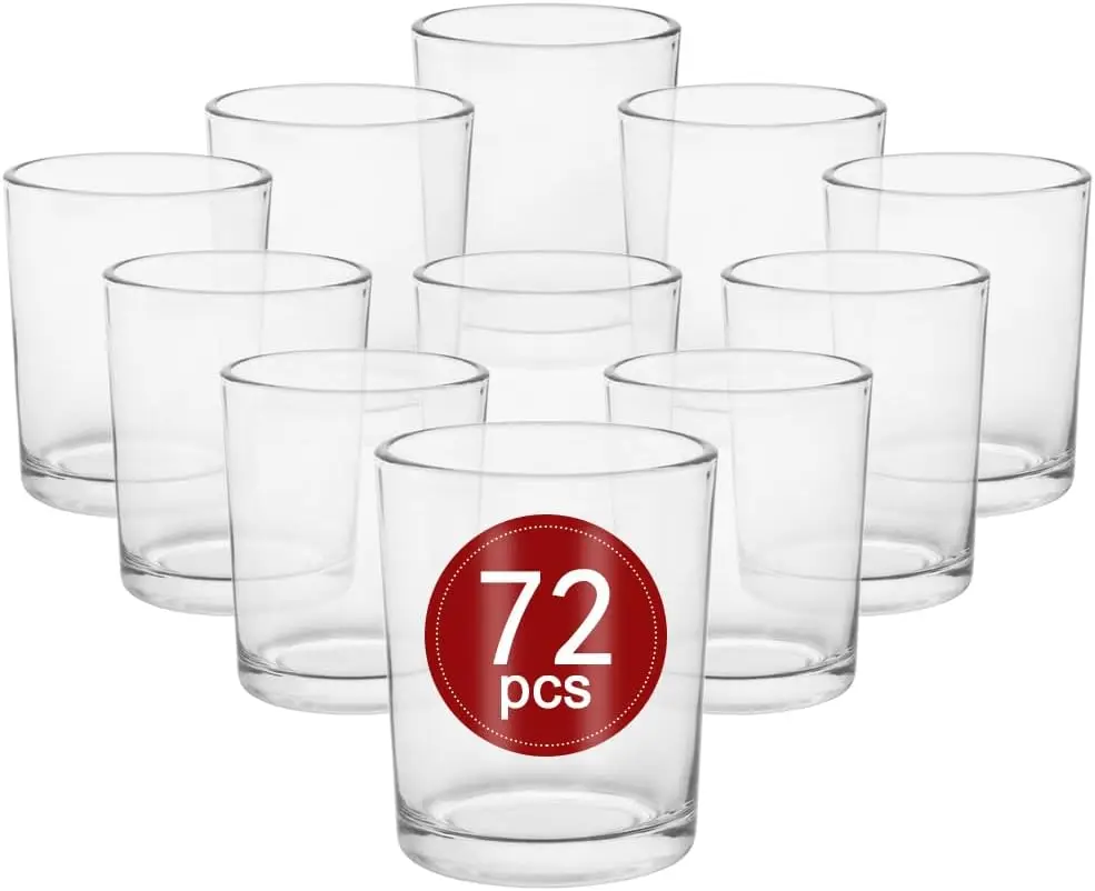 72 Clear Glass Tea Light Holders for Weddings & Events - Bulk Votive Candle Holders
72 Clear Glass Tea Light Holders for Weddings & Events - Bulk Votive Candle Holders