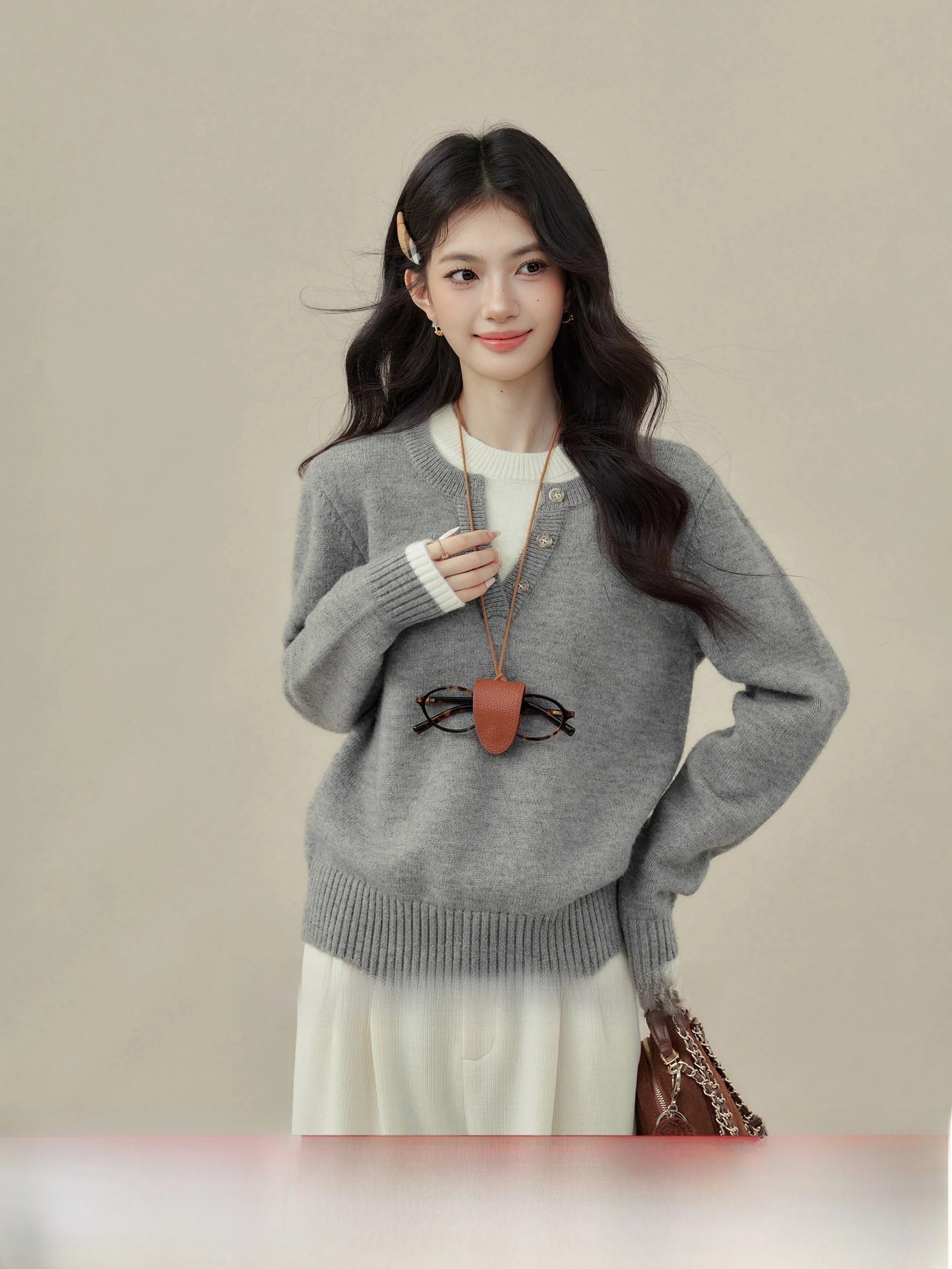 Женский свитер-лонгслив свободного кроя для полных женщин, с длинным рукавом, для повседневной носки, зимний, модный, онлайн-эксклюзив
Женский свитер-лонгслив свободного кроя для полных женщин, с длинным рукавом, для повседневной носки, зимний, модный, онлайн-эксклюзив