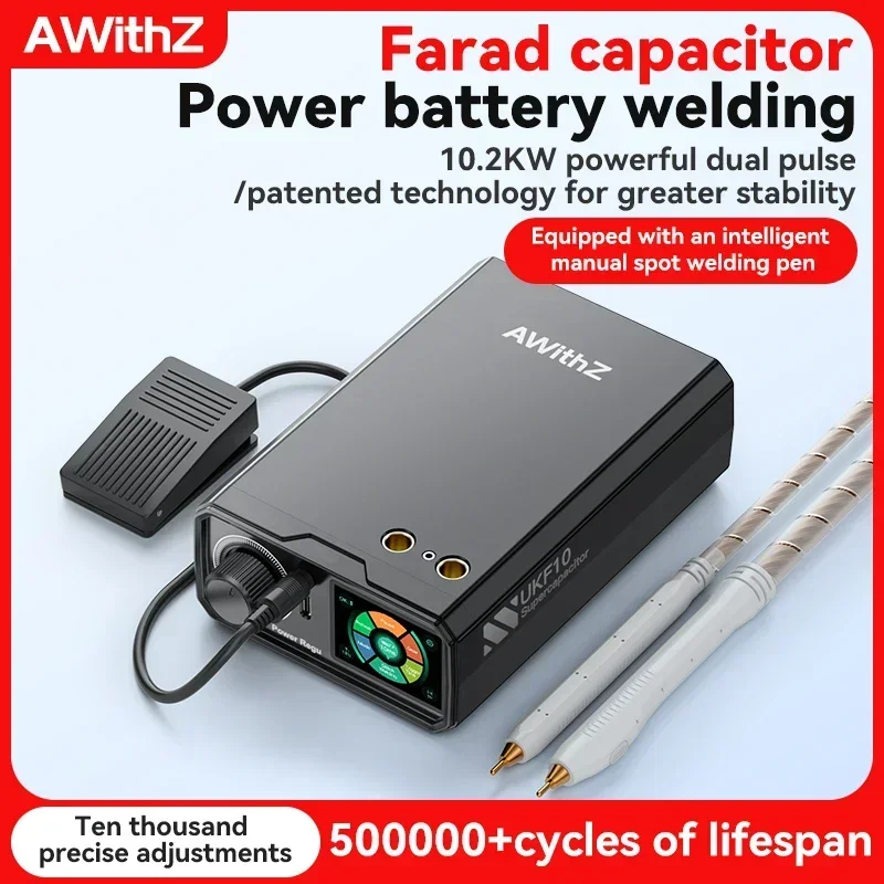 In stock In stock Awithz 1380A 10.2KW Super Farad Capacitor DIY Adjustable Welding Machine Portable Spot Welder for 18650 Batter
In stock In stock Awithz 1380A 10.2KW Super Farad Capacitor DIY Adjustable Welding Machine Portable Spot Welder for 18650 Batter
