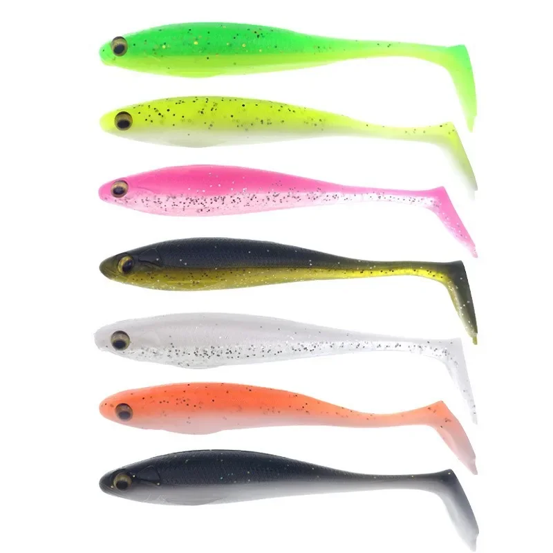 5Pcs/set Silicone Softbait 8.8mm 5.5g Artificial Swimbait T-Tail Fishing Lure 3D Eye Bass Pike Worm Fishing Jigging Lure
5Pcs/set Silicone Softbait 8.8mm 5.5g Artificial Swimbait T-Tail Fishing Lure 3D Eye Bass Pike Worm Fishing Jigging Lure