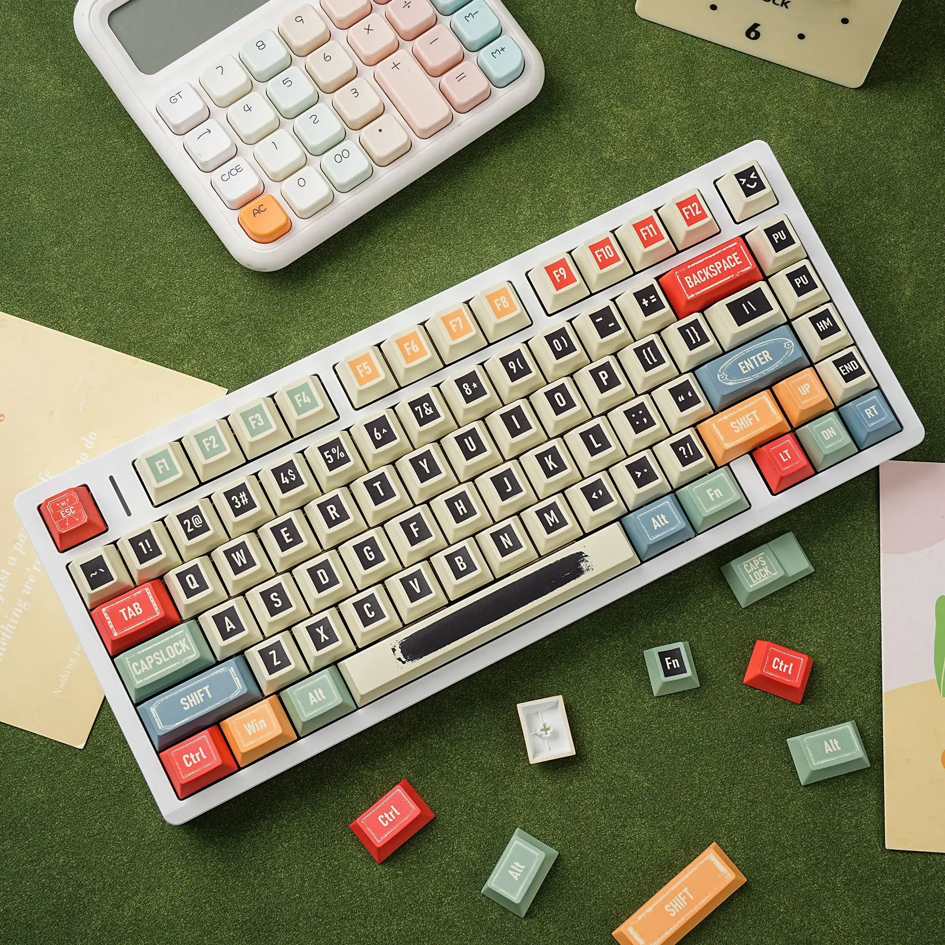Original retro large character PBT sublimation keycap German French Korean Spanish English small language
Original retro large character PBT sublimation keycap German French Korean Spanish English small language