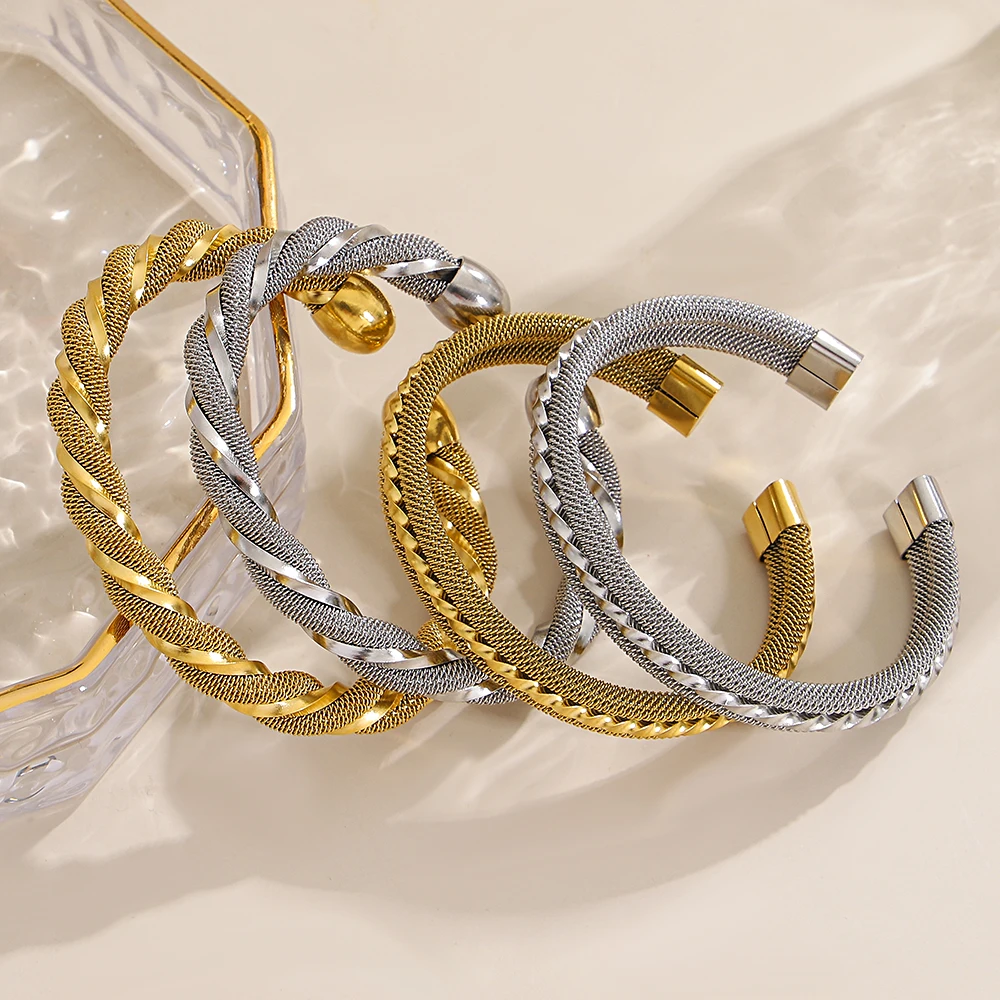 Vintage Classic Stainless Steel Open Wide Bangle Bracelet for Women Punk Irregular Round Chunky Bangle Waterproof Jewelry Gift
Vintage Classic Stainless Steel Open Wide Bangle Bracelet for Women Punk Irregular Round Chunky Bangle Waterproof Jewelry Gift