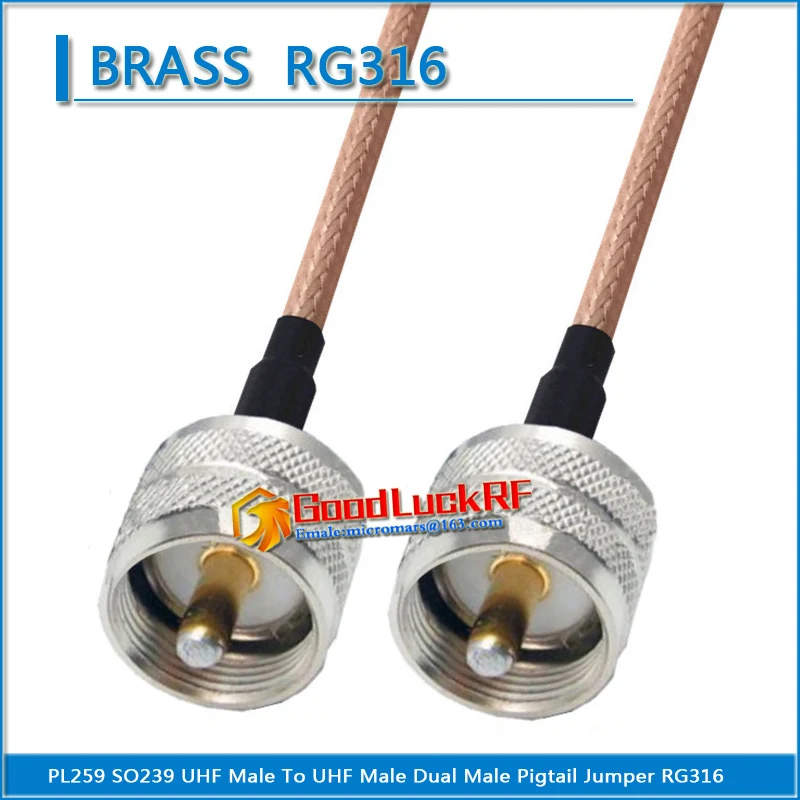 PL259 SO239 Dual UHF Male to UHF Male Plug Pigtail Jumper RG316 RF Connector Cable Dual PL259 SO239 PL-259 SO-239 UHF Male
PL259 SO239 Dual UHF Male to UHF Male Plug Pigtail Jumper RG316 RF Connector Cable Dual PL259 SO239 PL-259 SO-239 UHF Male