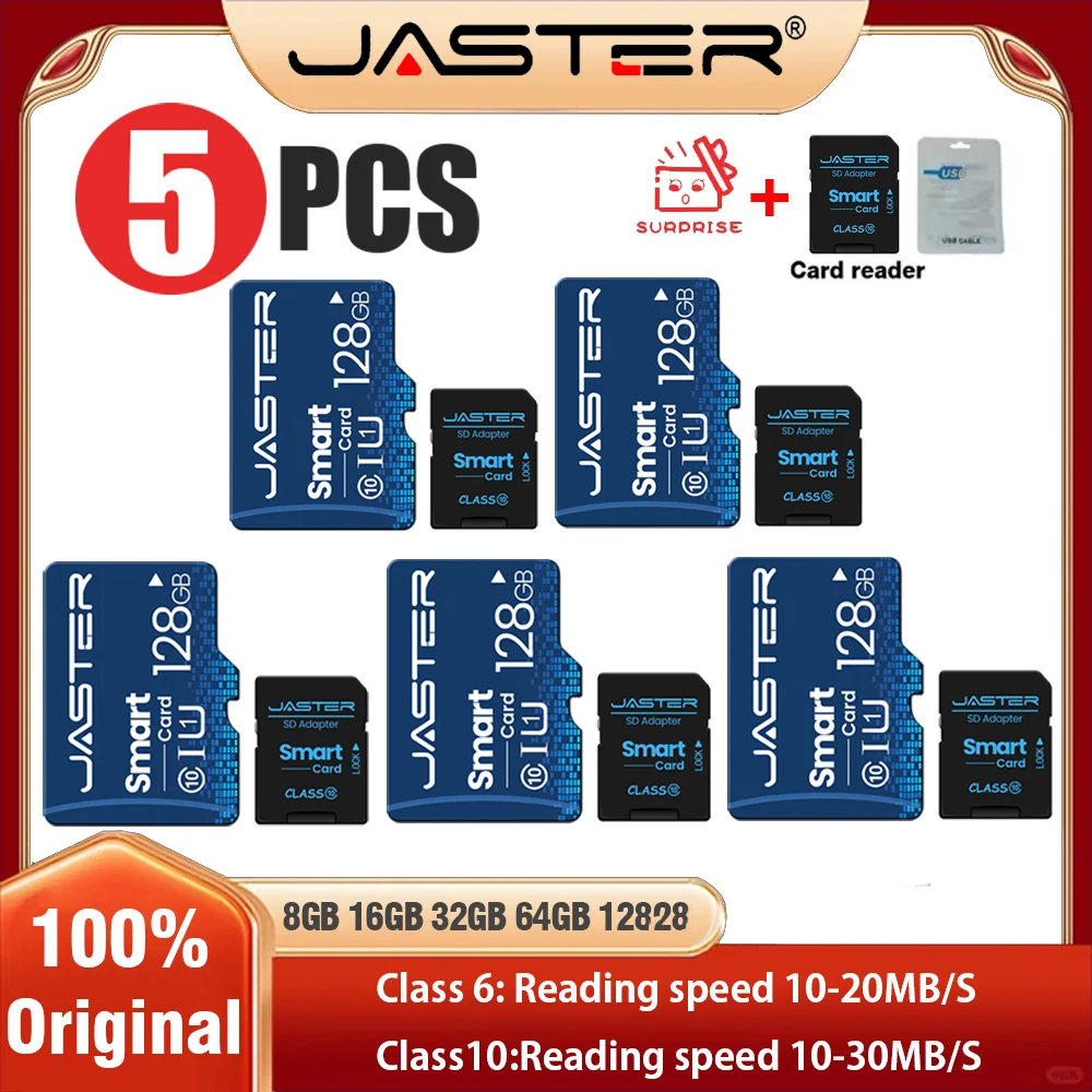 5PCS/lot TF SD Card Class10 Memory 32GB 64GB 128GB High Speed Write Super Compatibility Phone Camera Meomory Card for Phone
5PCS/lot TF SD Card Class10 Memory 32GB 64GB 128GB High Speed Write Super Compatibility Phone Camera Meomory Card for Phone