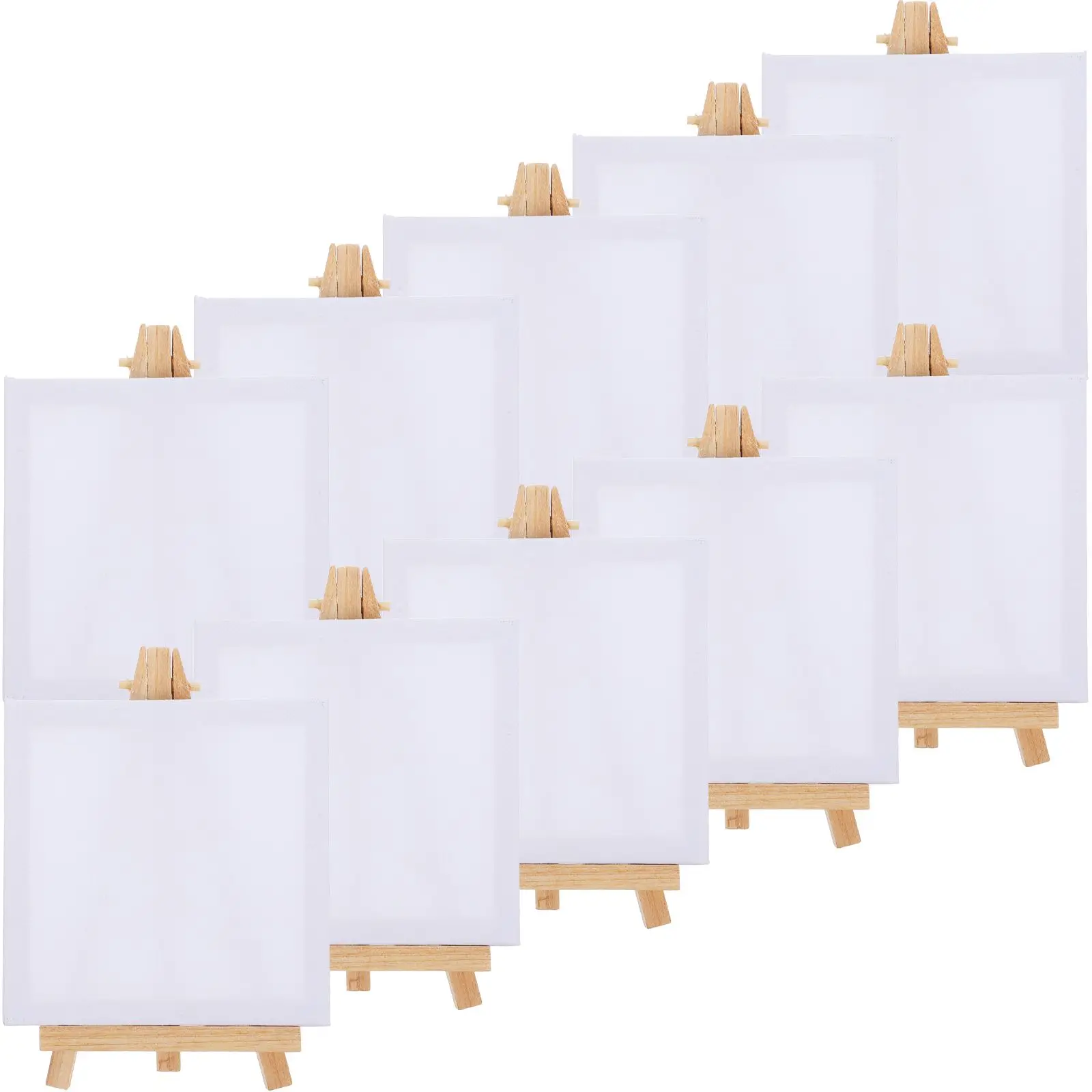 10 Sets Picture Frame Easel Small Canvases with Kits for Painting Party Wooden Travel
10 Sets Picture Frame Easel Small Canvases with Kits for Painting Party Wooden Travel