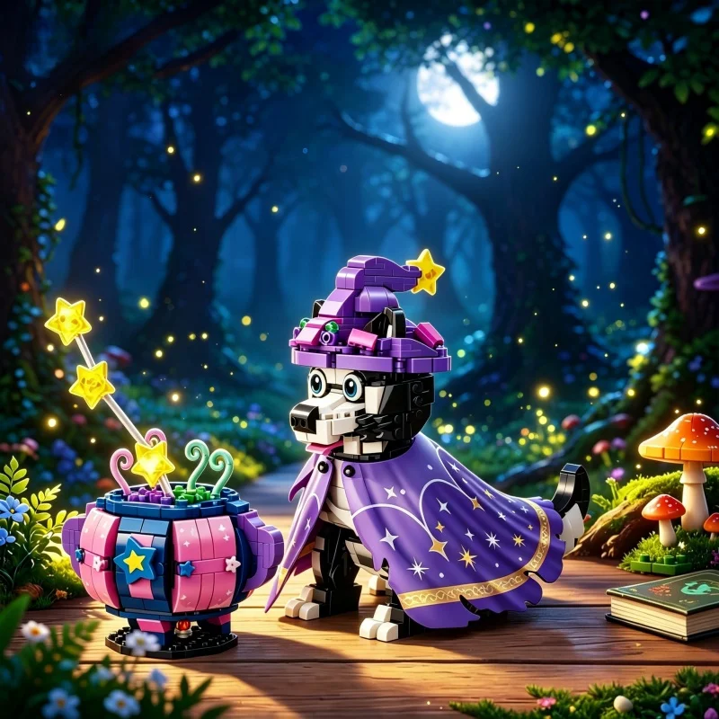 2026 New Magic Husky Building Blocks Model with Cloak & Magic Pot Creative Assembly Ornament Collectible Gift
2026 New Magic Husky Building Blocks Model with Cloak & Magic Pot Creative Assembly Ornament Collectible Gift
