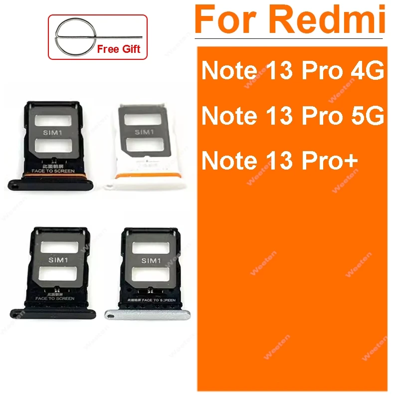 Sim Card Tray For Xiaomi Redmi Note 13Pro 13 Pro Plus 4G 5G Sim Card Reader Holder SIM Card Slot Replacement Repair Parts
Sim Card Tray For Xiaomi Redmi Note 13Pro 13 Pro Plus 4G 5G Sim Card Reader Holder SIM Card Slot Replacement Repair Parts