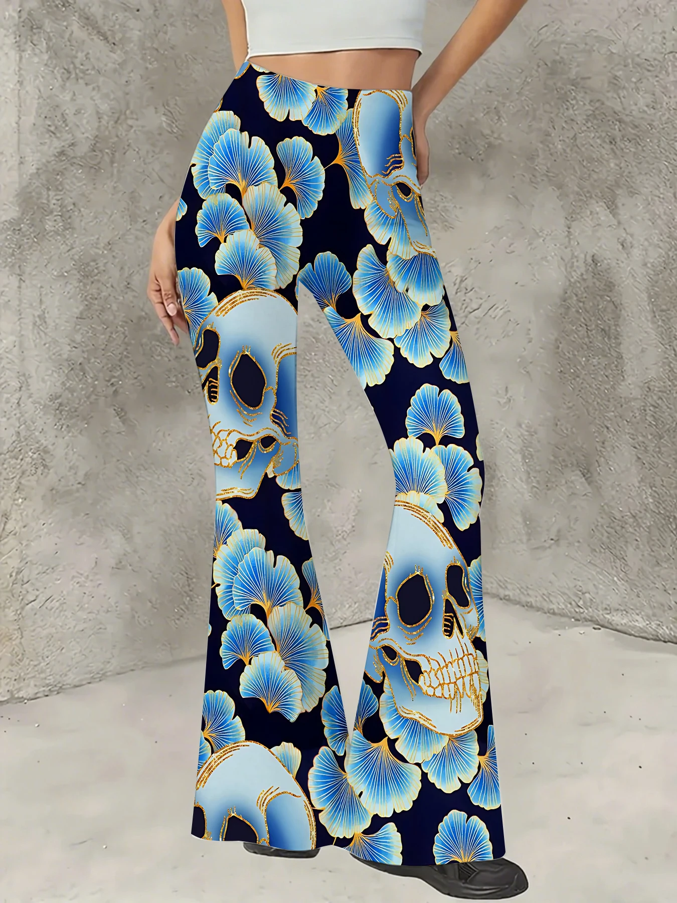 Women's Boho Printed Flare Pants Vintage Knit High Waist Wide Leg Trousers
Women's Boho Printed Flare Pants Vintage Knit High Waist Wide Leg Trousers