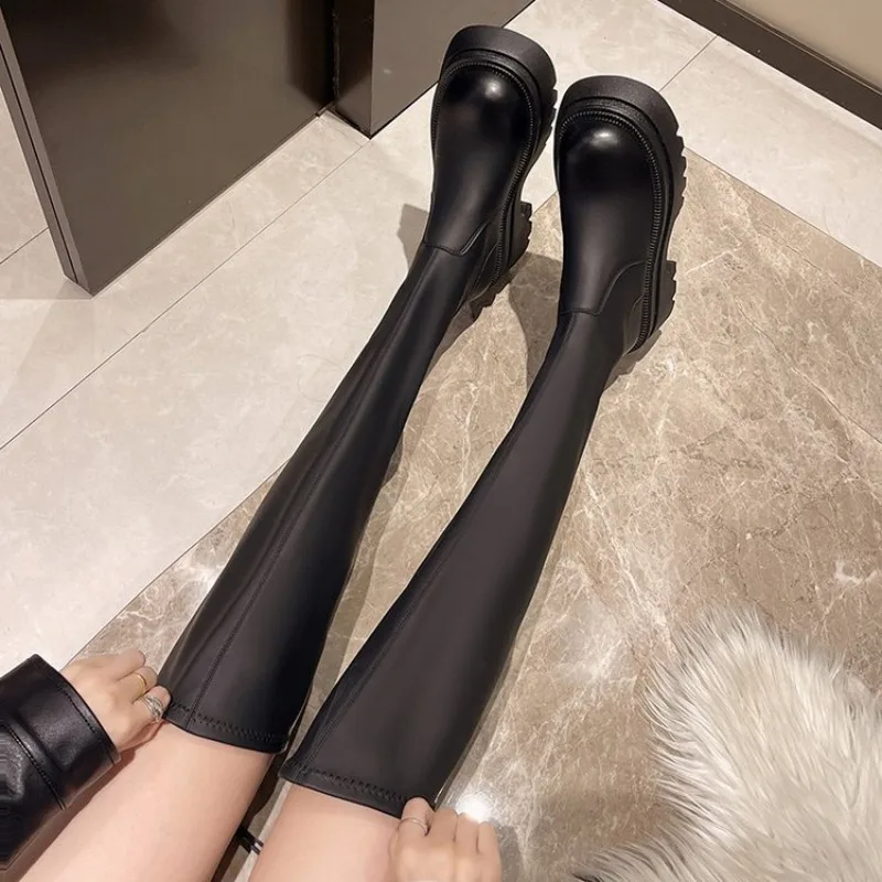 Winter Women Over-the-Knee Boots Punk Style Square High Heel Zipper Shoes Pleated Pointed Toe Ladies Long Booties Over-the-Knee
Winter Women Over-the-Knee Boots Punk Style Square High Heel Zipper Shoes Pleated Pointed Toe Ladies Long Booties Over-the-Knee