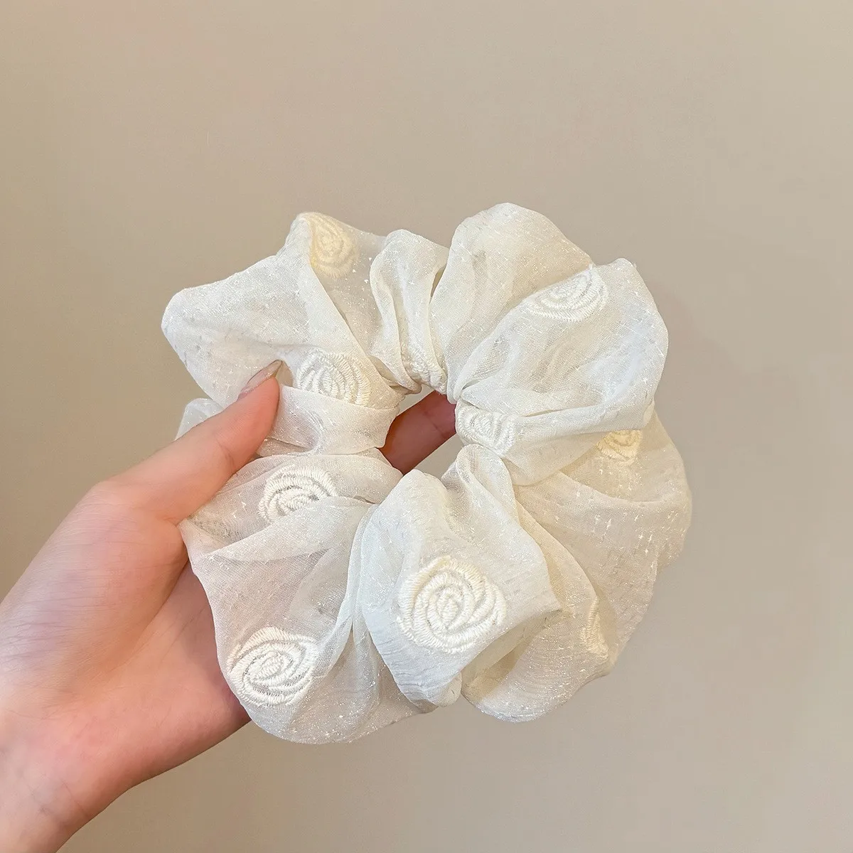 Embroidered Rose Flowers Hair Scrunchies Elastic Hair Bands Women Girls Chiffon Large Hair Ties Ropes Hair Accessories Sweet
Embroidered Rose Flowers Hair Scrunchies Elastic Hair Bands Women Girls Chiffon Large Hair Ties Ropes Hair Accessories Sweet