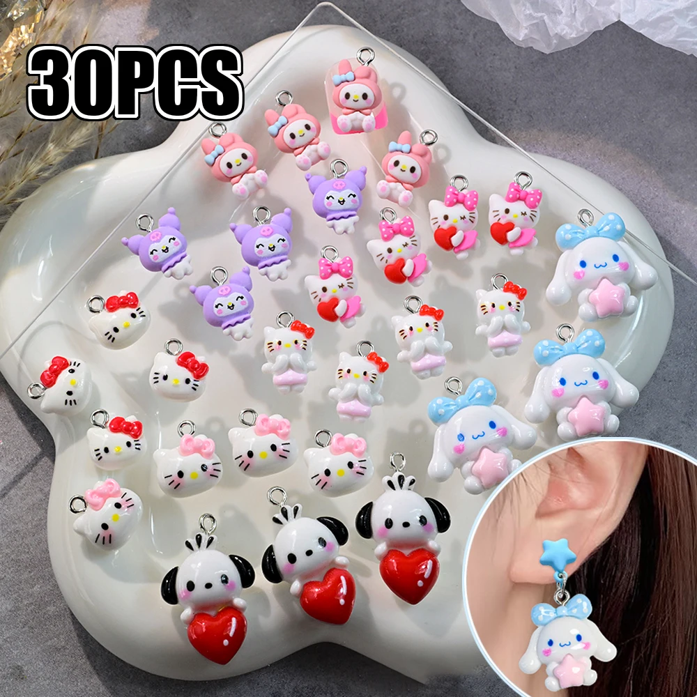 PRETTY 30pcs Cute Sanrio Pendants Charms 3D Cartoon Kuromi Hello Kitty Cinnamoroll Nail Necklace Earings Bracelet DIY Decoration
PRETTY 30pcs Cute Sanrio Pendants Charms 3D Cartoon Kuromi Hello Kitty Cinnamoroll Nail Necklace Earings Bracelet DIY Decoration