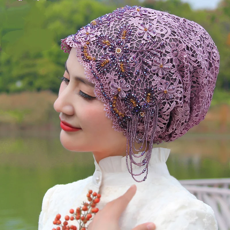 Lace Hair Cover Hijab Cap Turban Women Soft Breathable Bonnet Headscarf All Match Outdoor Ladies Head Wrap Hair Cover Accessory
Lace Hair Cover Hijab Cap Turban Women Soft Breathable Bonnet Headscarf All Match Outdoor Ladies Head Wrap Hair Cover Accessory