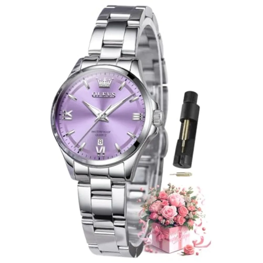 OLEVS Watches for Women Luxury Elegant Stainless Steel Waterproof Lumius Diamond Women's Fashion Watch Ladies Watches for Small
OLEVS Watches for Women Luxury Elegant Stainless Steel Waterproof Lumius Diamond Women's Fashion Watch Ladies Watches for Small