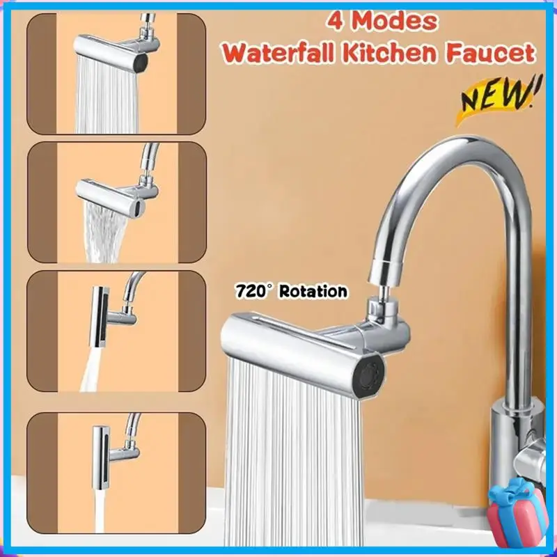 Discount Real Waterfall Kitchen Faucet Extension Adapter 720°Swivel 4Mode Multifunctional Waterfall Pressurized Bubbler, 2Pcs, C
Discount Real Waterfall Kitchen Faucet Extension Adapter 720°Swivel 4Mode Multifunctional Waterfall Pressurized Bubbler, 2Pcs, C