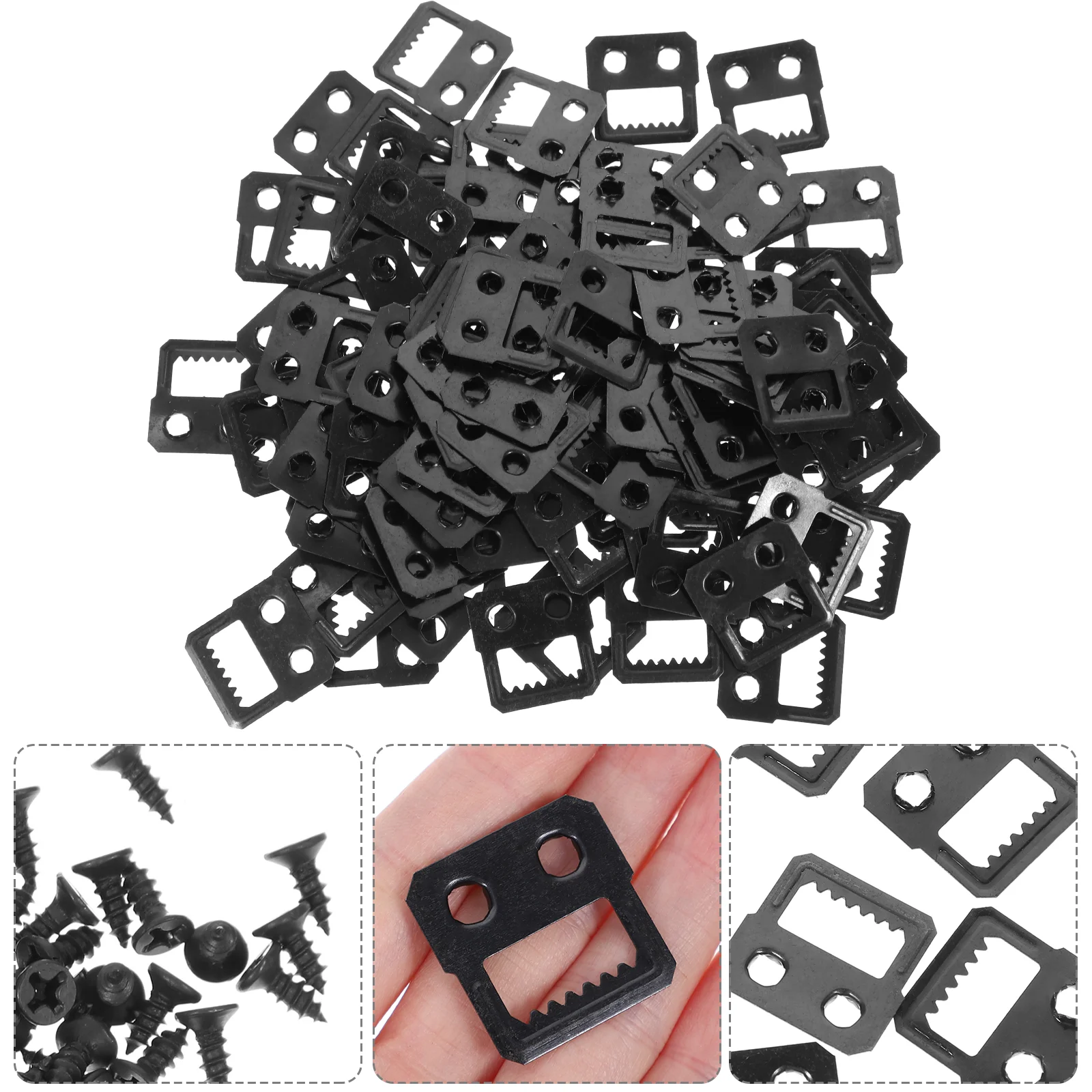 100 Pcs Jagged Sawtooth Hook Easel Canvas Hangers for Walls Iron Picture Hanging Strips Brackets
100 Pcs Jagged Sawtooth Hook Easel Canvas Hangers for Walls Iron Picture Hanging Strips Brackets