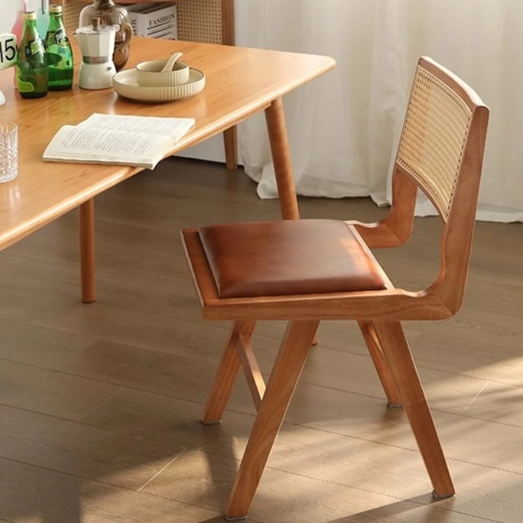 ee-Retro Living Room Chair Home Restaurant Solid Wood Dining Chairs Light Rattan Backrest Chairs Combing and Dressing Stools
ee-Retro Living Room Chair Home Restaurant Solid Wood Dining Chairs Light Rattan Backrest Chairs Combing and Dressing Stools