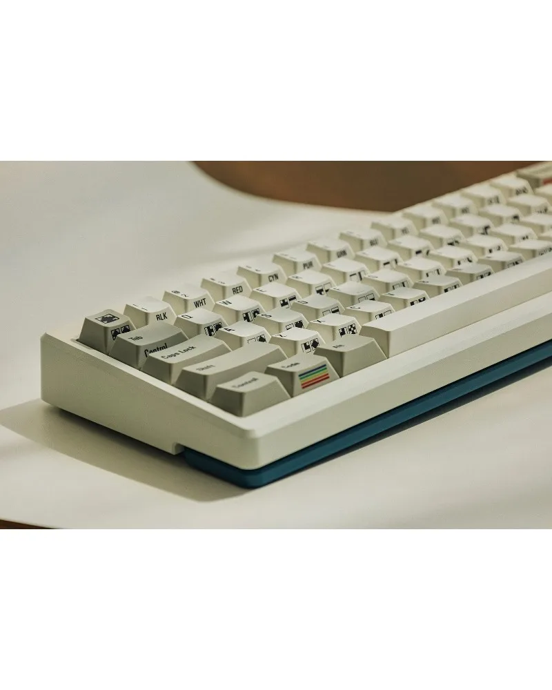 Retro Keycaps C64 Dark Cherry PBT Sublimation Side Engraved Original Height