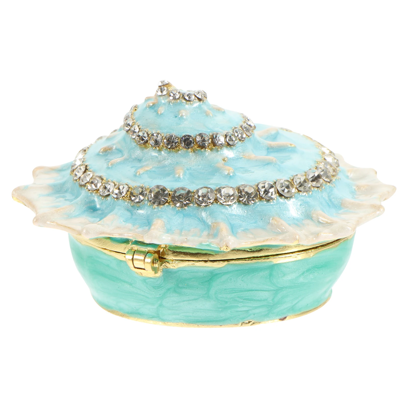 Shiny Shell Jewelry Box Blue Small Rhinestone Earrings Holder Ear Stud ganizer Storage Case Gift Bracelet Ring Necklace Children
Shiny Shell Jewelry Box Blue Small Rhinestone Earrings Holder Ear Stud ganizer Storage Case Gift Bracelet Ring Necklace Children