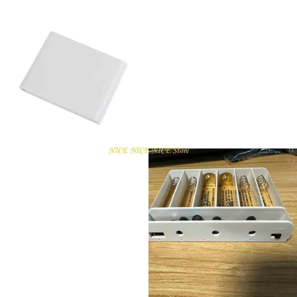 DIY 6x 18650 Battery USB 5V 9V 12V 5.5x2.1mm UPS Power Supply Box for WiFi Router Modem Security Camera DVR Smartphone
DIY 6x 18650 Battery USB 5V 9V 12V 5.5x2.1mm UPS Power Supply Box for WiFi Router Modem Security Camera DVR Smartphone