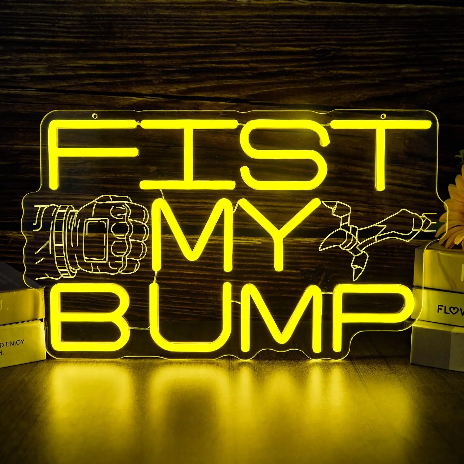 Fist My Bump Neon Sign USB Powered Sci-Fi Inspired LED Neon Light for Bar Gaming Room Bedroom Decoration Gift Art Wall Light
Fist My Bump Neon Sign USB Powered Sci-Fi Inspired LED Neon Light for Bar Gaming Room Bedroom Decoration Gift Art Wall Light