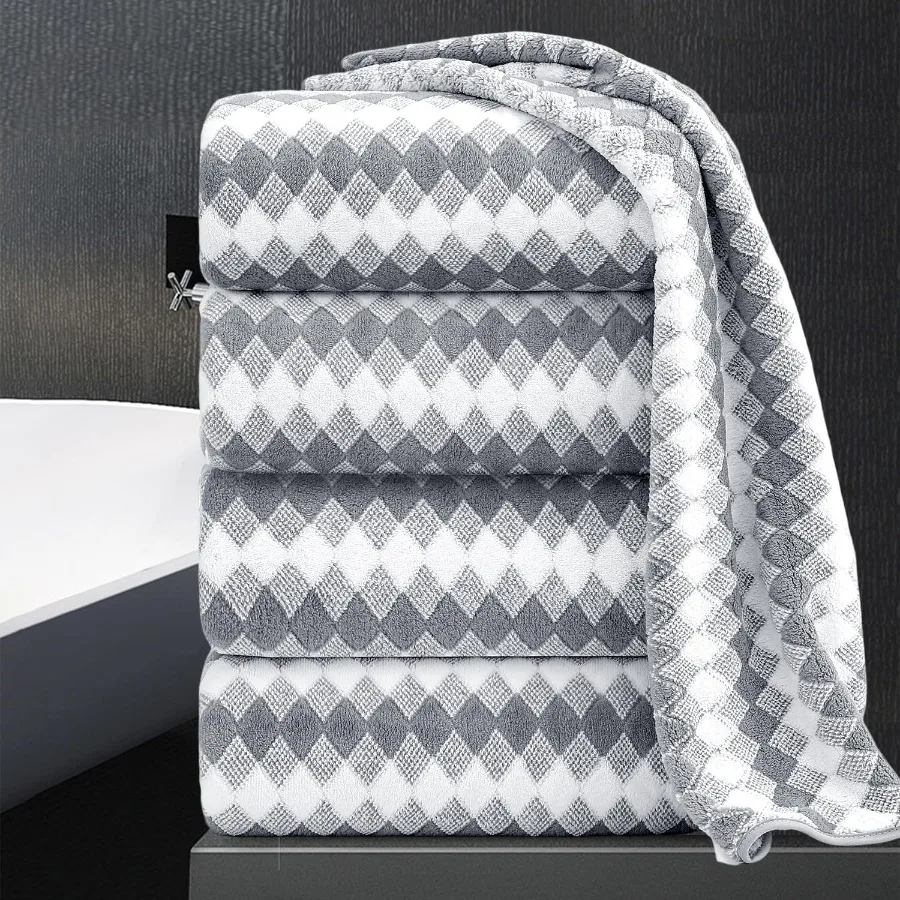 Bath Towel Set Gray 4Pack35x70 Towel 600GSM Ultra Soft Microfibers Bathroom Towel Set Extra Large Plush Bath Sheet Towel Highly
Bath Towel Set Gray 4Pack35x70 Towel 600GSM Ultra Soft Microfibers Bathroom Towel Set Extra Large Plush Bath Sheet Towel Highly