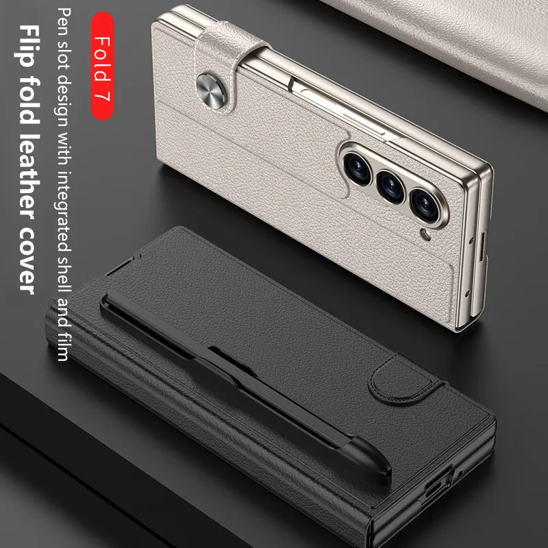 Магнитный раскладушка для Samsung Galaxy Z Fold7 Fold6 5G, кожаный чехол-бумажник с слотом для карт для Z Fold 7 6 со стеклянным экраном
Магнитный раскладушка для Samsung Galaxy Z Fold7 Fold6 5G, кожаный чехол-бумажник с слотом для карт для Z Fold 7 6 со стеклянным экраном