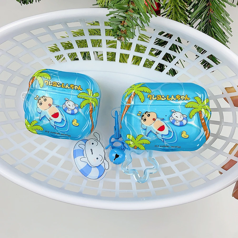 Earphone Case For AirPods Pro 3/2/1 Summer Theme For CrayonShin-chan Earphone Case For AirPods 1/2/3/4 Cover With Pendant Gift
Earphone Case For AirPods Pro 3/2/1 Summer Theme For CrayonShin-chan Earphone Case For AirPods 1/2/3/4 Cover With Pendant Gift