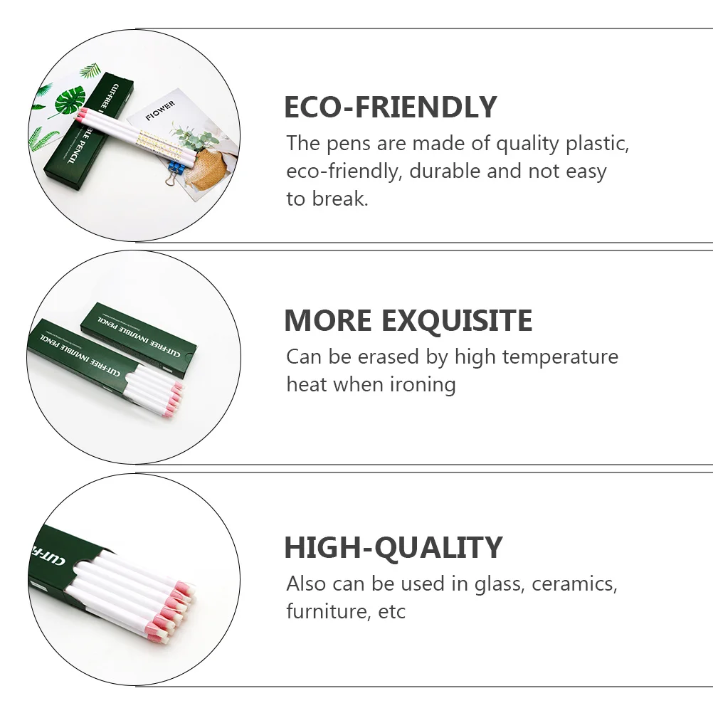 12pcs Pull Chalk Pens Multi-Purpose Heat Erasable Fabric Markers For Sewing Iron No Residue Portable Sewing Tools
12pcs Pull Chalk Pens Multi-Purpose Heat Erasable Fabric Markers For Sewing Iron No Residue Portable Sewing Tools