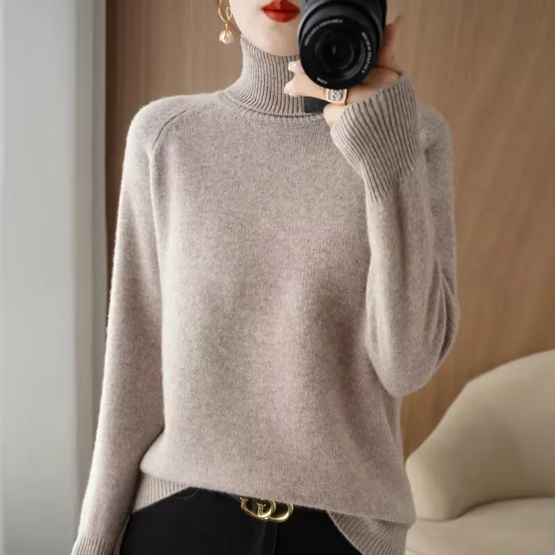 Turtleneck Wool Sweater Women New Autumn Winter Loose Soft Knitted Pullovers Casual Long Sleeve Female Jumper Solid Sweater
Turtleneck Wool Sweater Women New Autumn Winter Loose Soft Knitted Pullovers Casual Long Sleeve Female Jumper Solid Sweater