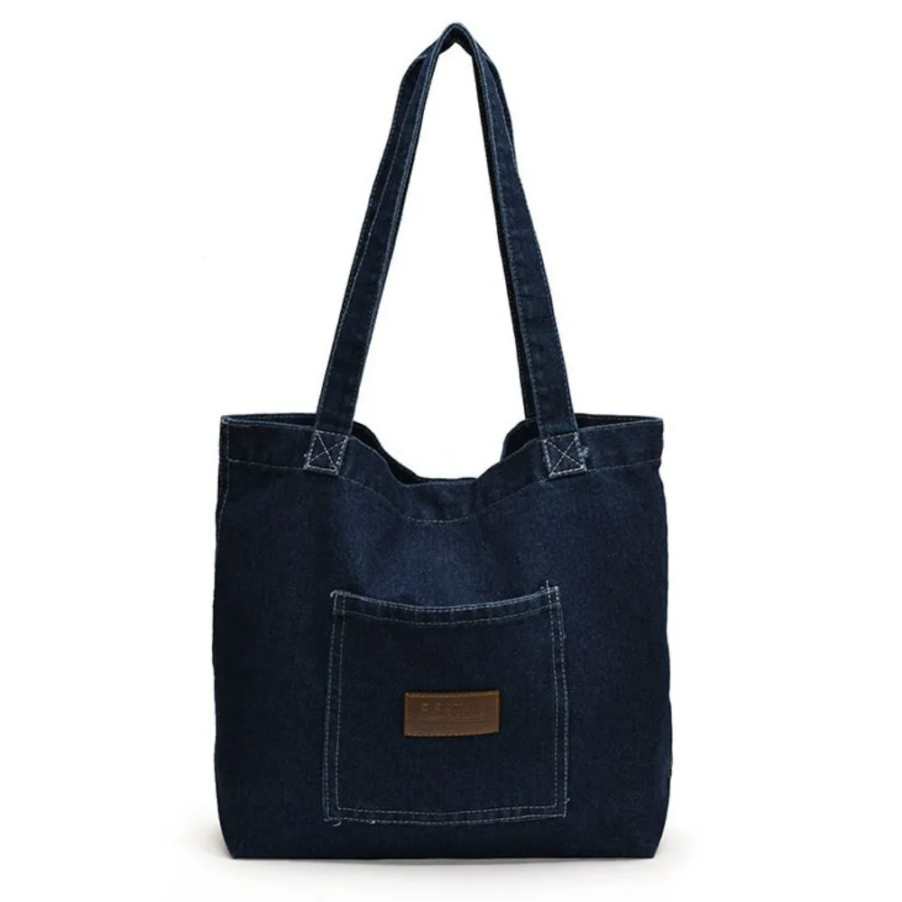 Versatile Retro Denim Shoulder Bag Korean Style Handbag Cowboy Underarm bag Large Capacity Leisure Tote Bag Outdoor
Versatile Retro Denim Shoulder Bag Korean Style Handbag Cowboy Underarm bag Large Capacity Leisure Tote Bag Outdoor