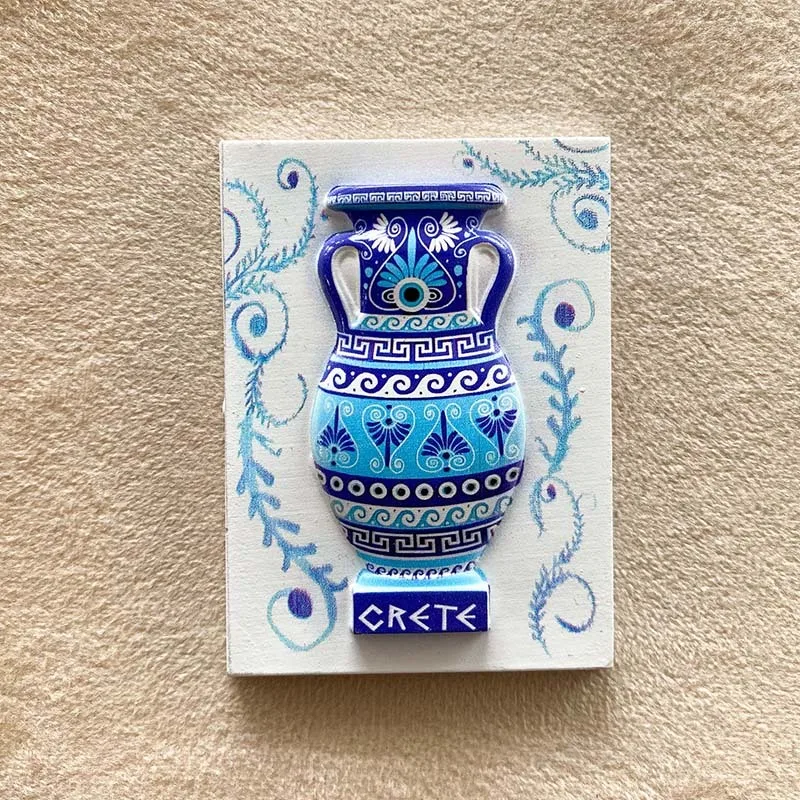 Greek travel souvenirs - Creative "Devil's Eye" vase - 3D hand-painted fridge magnet - Gift - Travel souvenirs - Artwork
Greek travel souvenirs - Creative "Devil's Eye" vase - 3D hand-painted fridge magnet - Gift - Travel souvenirs - Artwork