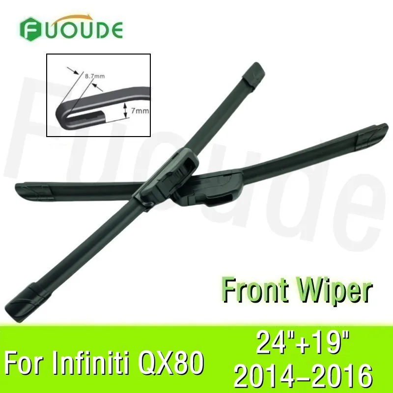 Wiper Blade For Infiniti QX80 24"+19" Car Windshield Windscreen Rubber 2014 2015 2016
Wiper Blade For Infiniti QX80 24"+19" Car Windshield Windscreen Rubber 2014 2015 2016