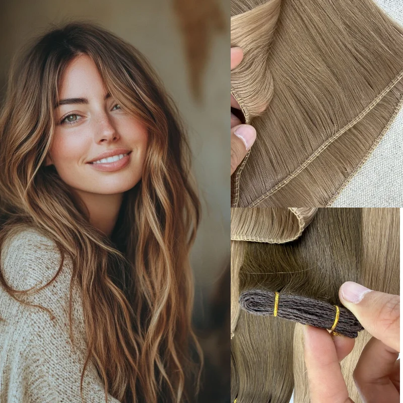 Human Virgin Hair Super Genius Weft 22inch 100g #TLQ #RDB Hair Wig Invisible Clip Free Pre Made Time Saver For Salon Wholesale
Human Virgin Hair Super Genius Weft 22inch 100g #TLQ #RDB Hair Wig Invisible Clip Free Pre Made Time Saver For Salon Wholesale