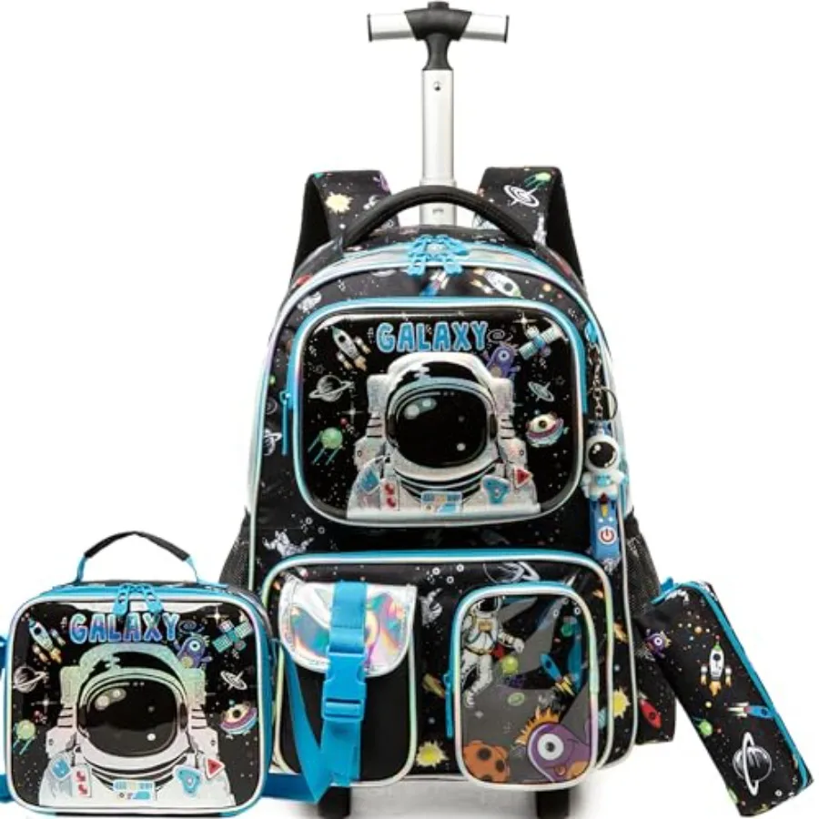 Rolling Backpack with Wheels for Boys Rolling Backpacks with Lunch Box for Elementary School Students 3 in 1 Travel Luggage Sui
Rolling Backpack with Wheels for Boys Rolling Backpacks with Lunch Box for Elementary School Students 3 in 1 Travel Luggage Sui