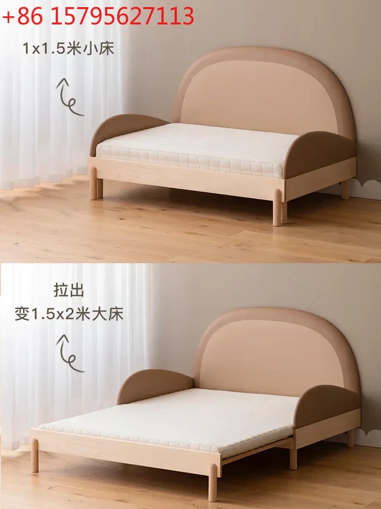 Детский диван-кровать из массива дерева с телескопическим выдвижным изголовьем и защитным бортиком для мальчиков и девочек
Детский диван-кровать из массива дерева с телескопическим выдвижным изголовьем и защитным бортиком для мальчиков и девочек