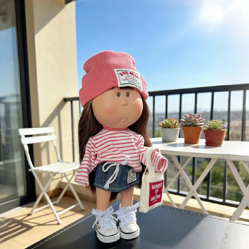 For Mia Doll Clothes For 24 Cm Spanish Mia Potato Doll Casual Striped Top Knit Hat Denim Skirt Fashion Outfit For Collectors
For Mia Doll Clothes For 24 Cm Spanish Mia Potato Doll Casual Striped Top Knit Hat Denim Skirt Fashion Outfit For Collectors