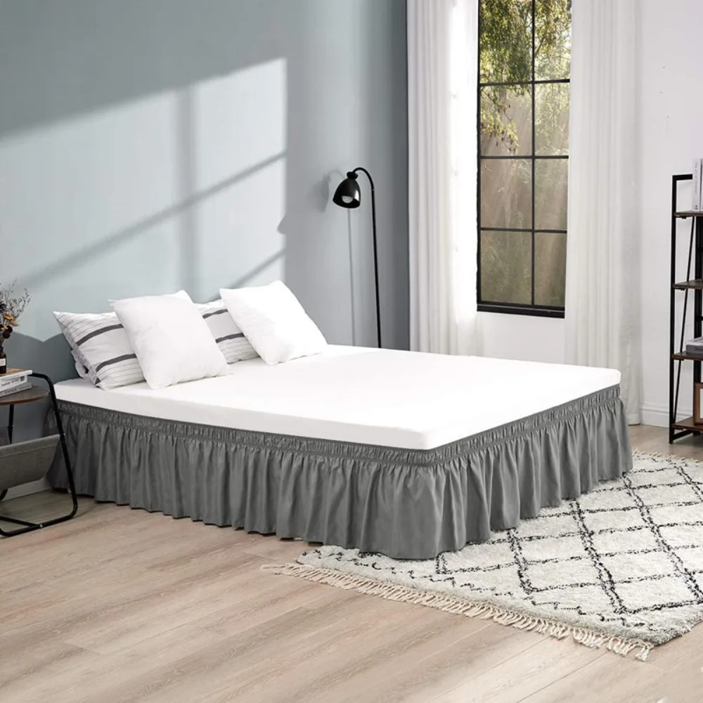 Bed Decoration Wrap Around Style Bed Skirt Ruffles Fade Resistant Bed Dust Cover Washable Solid Color Bed Protector Hotel
Bed Decoration Wrap Around Style Bed Skirt Ruffles Fade Resistant Bed Dust Cover Washable Solid Color Bed Protector Hotel