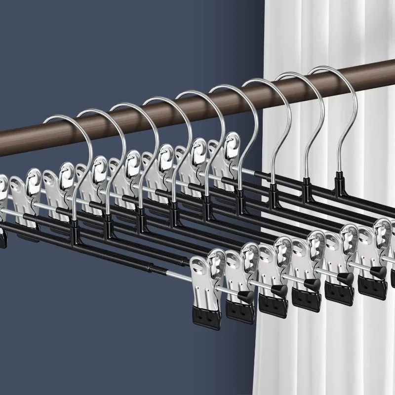 Pants Hangers with Clips 60 Pack Adjustable Skirt Hangers for Women Non-Slip Trousers Hanger Heavy Duty Space Saving Hangers
Pants Hangers with Clips 60 Pack Adjustable Skirt Hangers for Women Non-Slip Trousers Hanger Heavy Duty Space Saving Hangers