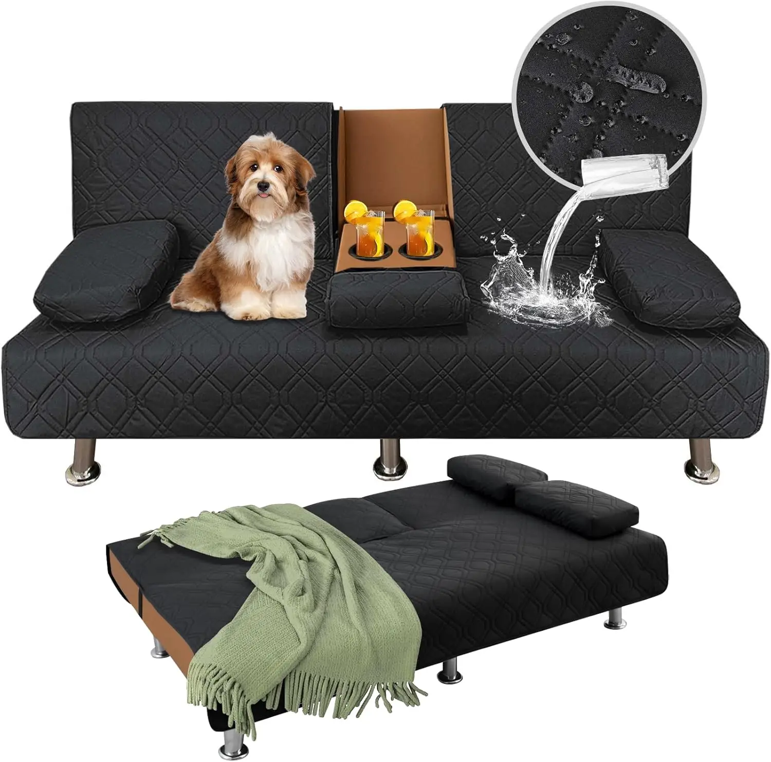 4-Piece Set Of 100% Waterproof Sofa Bed Cover, Waterproof Sofa Cover With Console, Washable Waterproof Lounge Chair Cover,
4-Piece Set Of 100% Waterproof Sofa Bed Cover, Waterproof Sofa Cover With Console, Washable Waterproof Lounge Chair Cover,