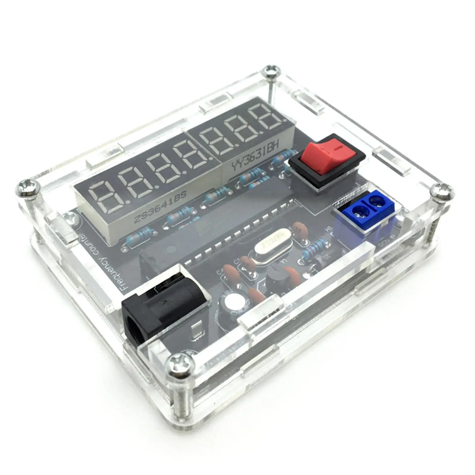 Frequency Tester 0.000 001Hz Resolution with Acrylic Case Oscillator Tester
Frequency Tester 0.000 001Hz Resolution with Acrylic Case Oscillator Tester