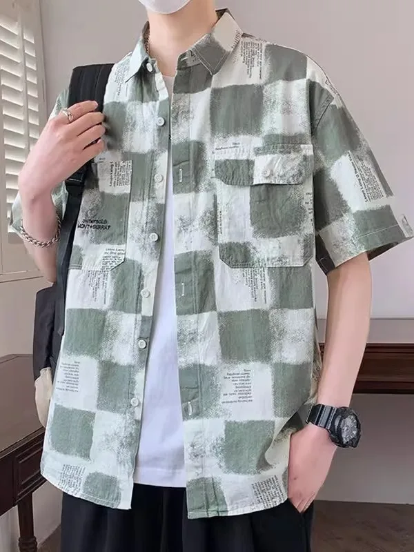 Мужская летняя модная рубашка свободного кроя в клетку больших размеров, трендовая модель от бренда Drunken Millionaire
Мужская летняя модная рубашка свободного кроя в клетку больших размеров, трендовая модель от бренда Drunken Millionaire