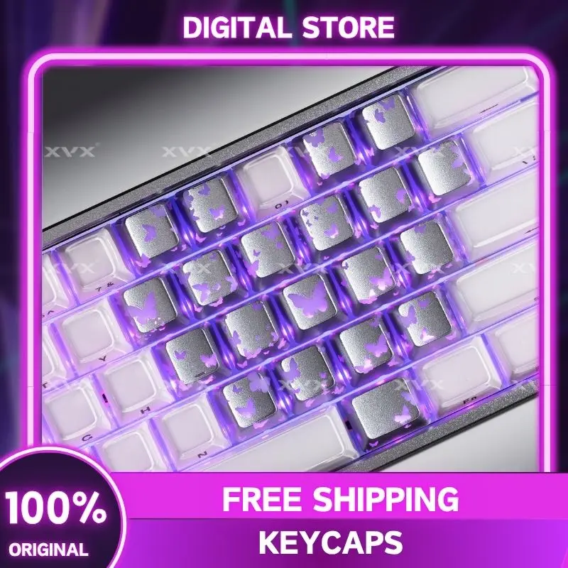XVX 21 Keys Heart-Shaped Keycaps IMD-Pattern Shine Through Pink Butterfly OEM Profile DIY Decorative Keycaps RGB Friendly Keycap
XVX 21 Keys Heart-Shaped Keycaps IMD-Pattern Shine Through Pink Butterfly OEM Profile DIY Decorative Keycaps RGB Friendly Keycap
