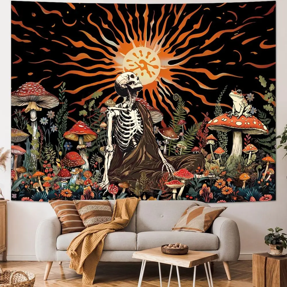 Vintage Mushroom Tapestry: Sun Aesthetic Wall Hanging for Jungle Plants Bedroom Decor
Vintage Mushroom Tapestry: Sun Aesthetic Wall Hanging for Jungle Plants Bedroom Decor