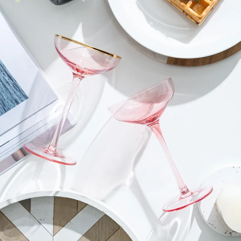 Nordic Cocktail Glass Goblet, Lead-Free Crystal Wine Glasses, Pink Gold Foil, Sweet Champagne Glasses, Drinking Cup Glass Cup
Nordic Cocktail Glass Goblet, Lead-Free Crystal Wine Glasses, Pink Gold Foil, Sweet Champagne Glasses, Drinking Cup Glass Cup